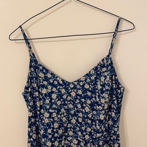 Blue Floral dress, XS